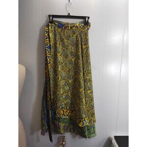 Y2K Nani Festival True Wrap Maxi Skirt Free Size Hippie Boho Gypsie Flowy